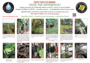Eco Banana poster produced and supplied to Harris Farms stores - 2013